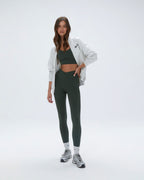Oversized Full Zip Sweatshirt - Light Grey Melange