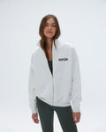 Oversized Full Zip Sweatshirt - Light Grey Melange