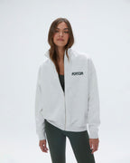 Oversized Full Zip Sweatshirt - Light Grey Melange