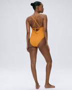 Tie Back Swimsuit - Mango Orange