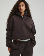 Trail Padded Quarter Zip Jacket - Coffee Bean