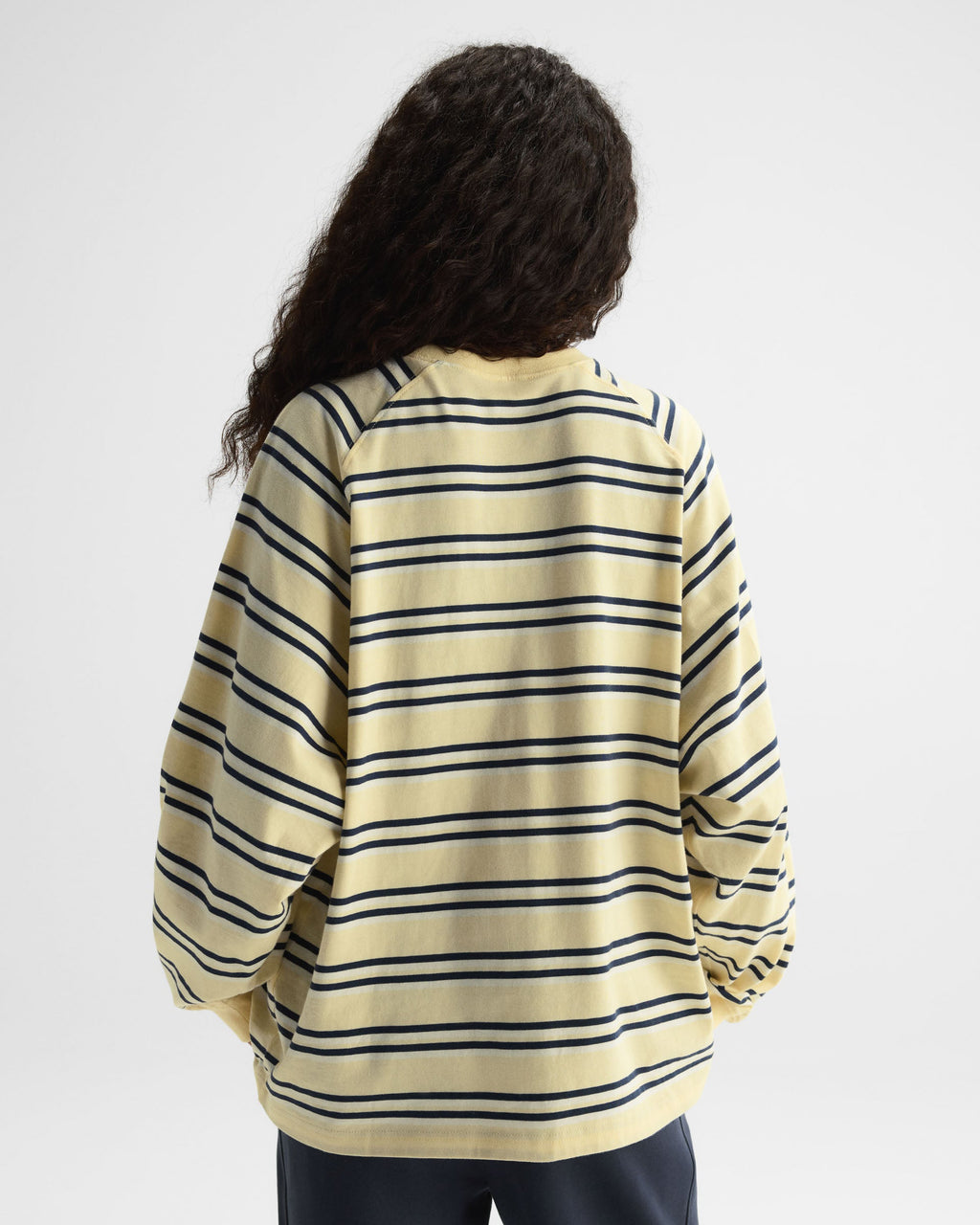 Stripe Oversized T-shirt - Buttercream