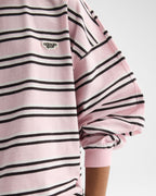 Stripe Oversized T-shirt - Cloud Pink