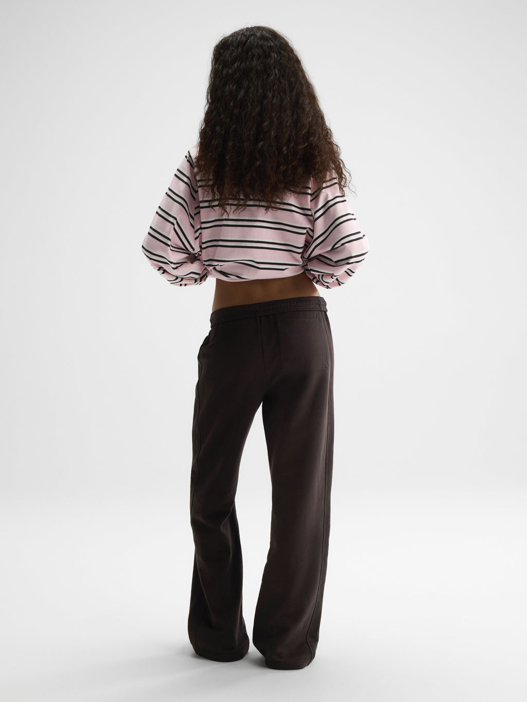 Straight Leg Sweatpants - Coffee Bean