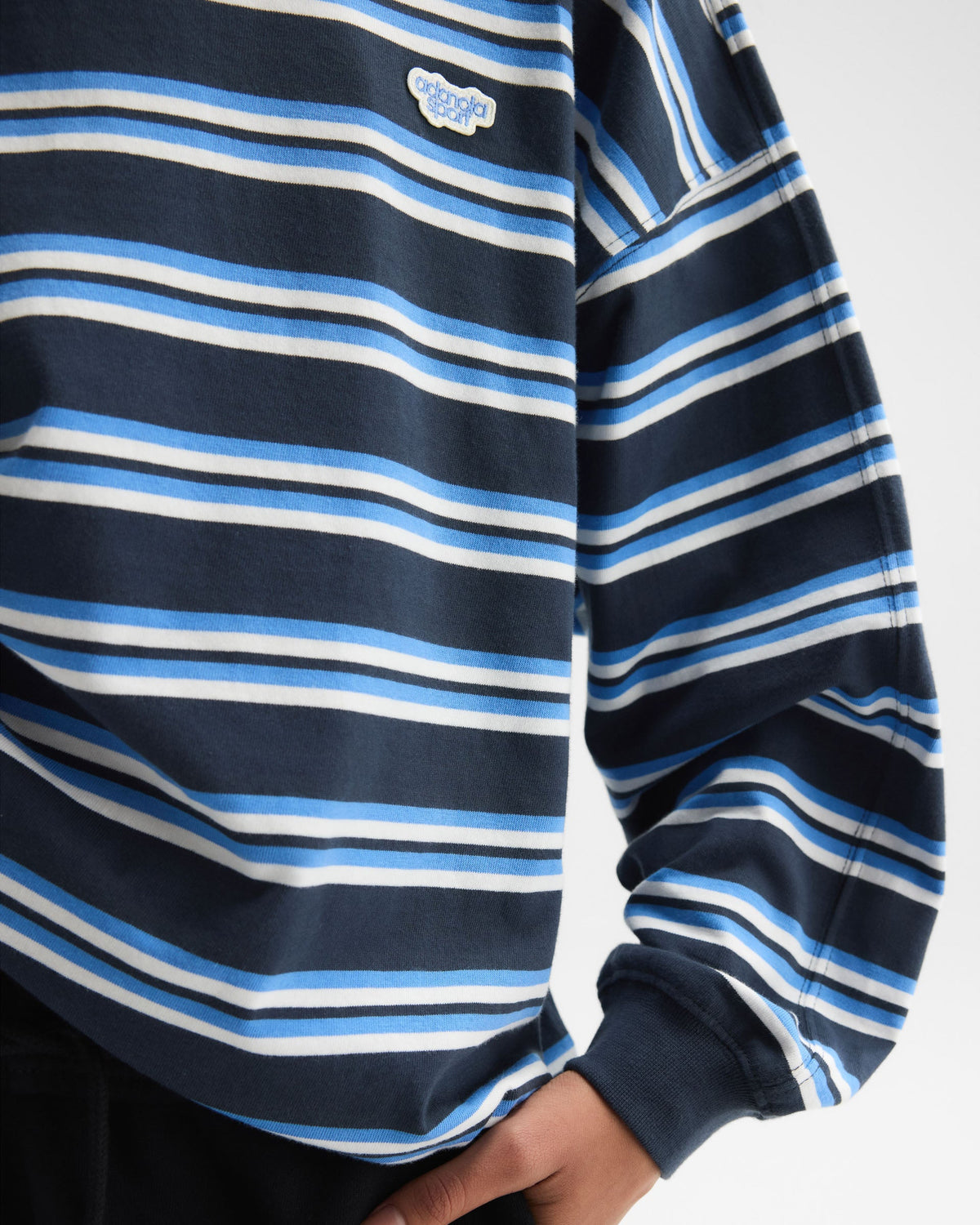 Stripe Oversized T-shirt - Midnight Blue