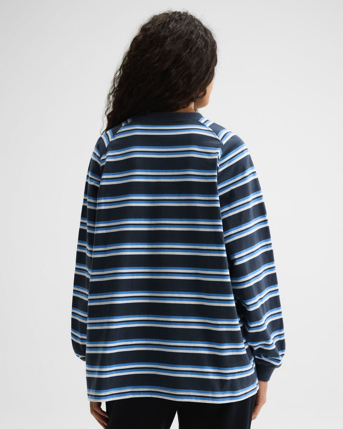 Stripe Oversized T-shirt - Midnight Blue