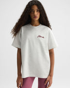 Oversized T-shirt - Light Grey Melange