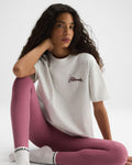 Oversized T-shirt - Light Grey Melange