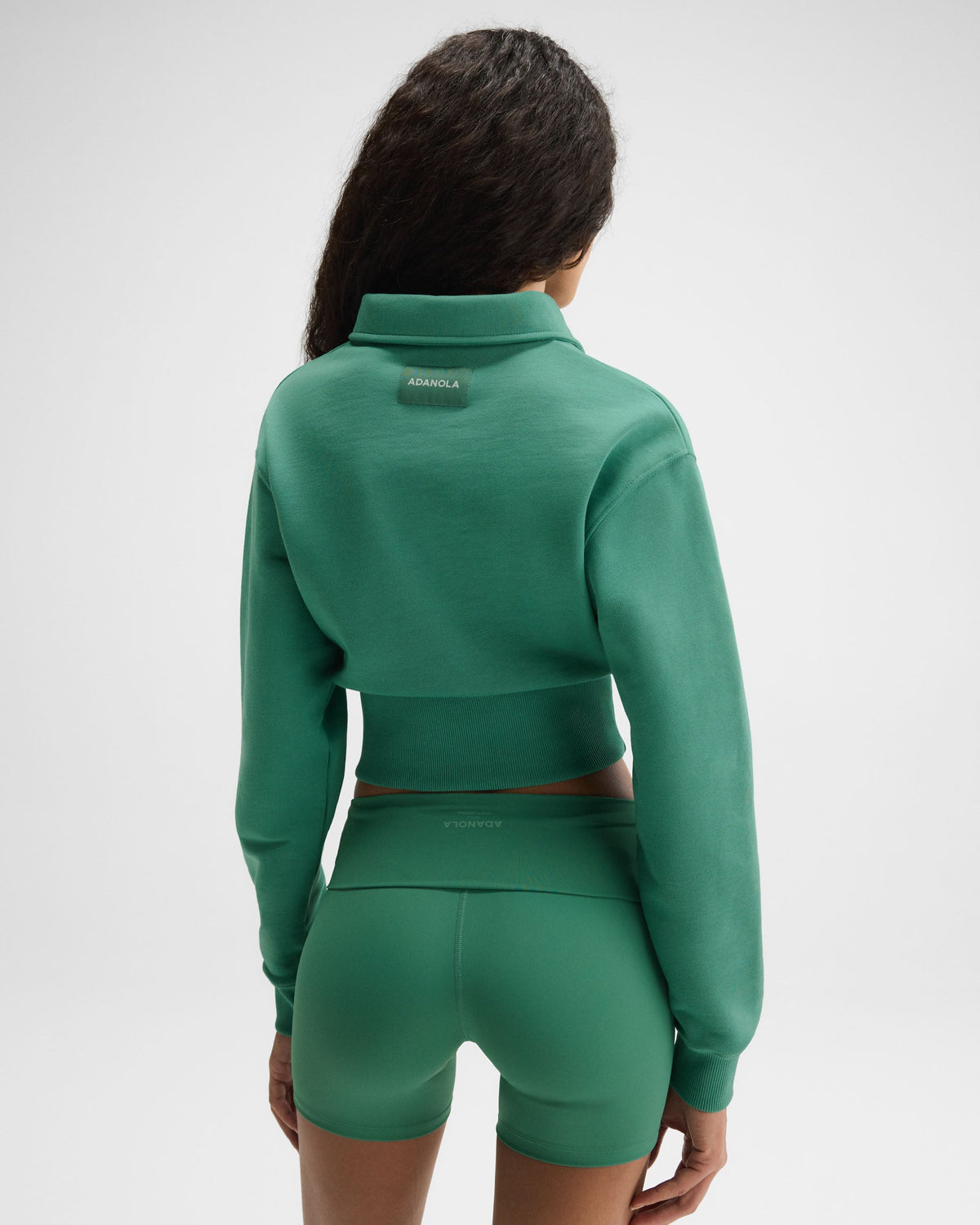 Cropped Sweatshirt - Eucalyptus Green