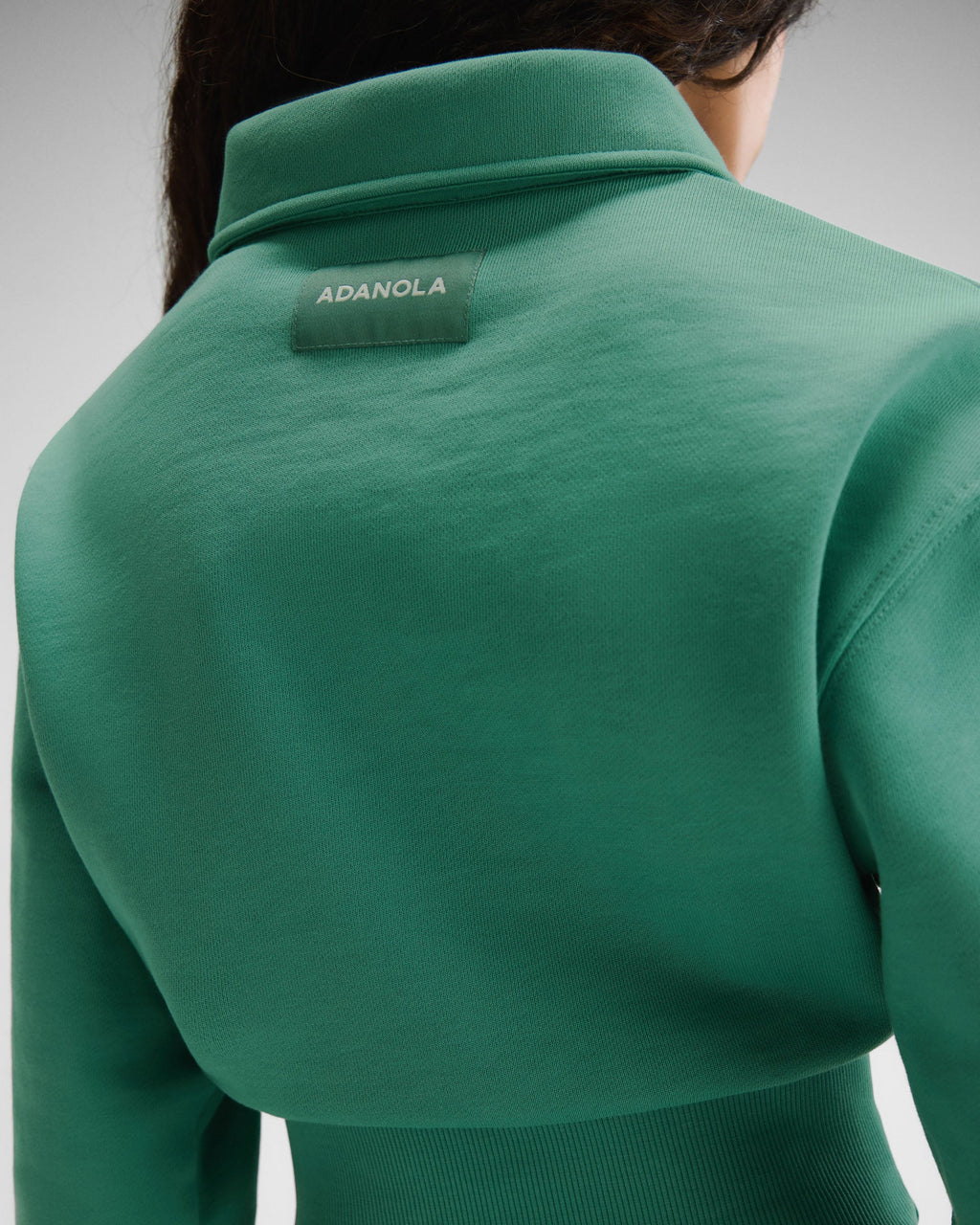 Cropped Sweatshirt - Eucalyptus Green