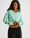 V-Neck Sweatshirt - Mint Green