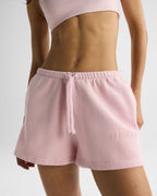 Washed Sweat Shorts - Soft Pink