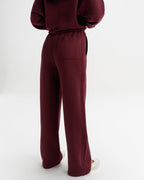 Classic Straight Leg Sweatpants - Damson
