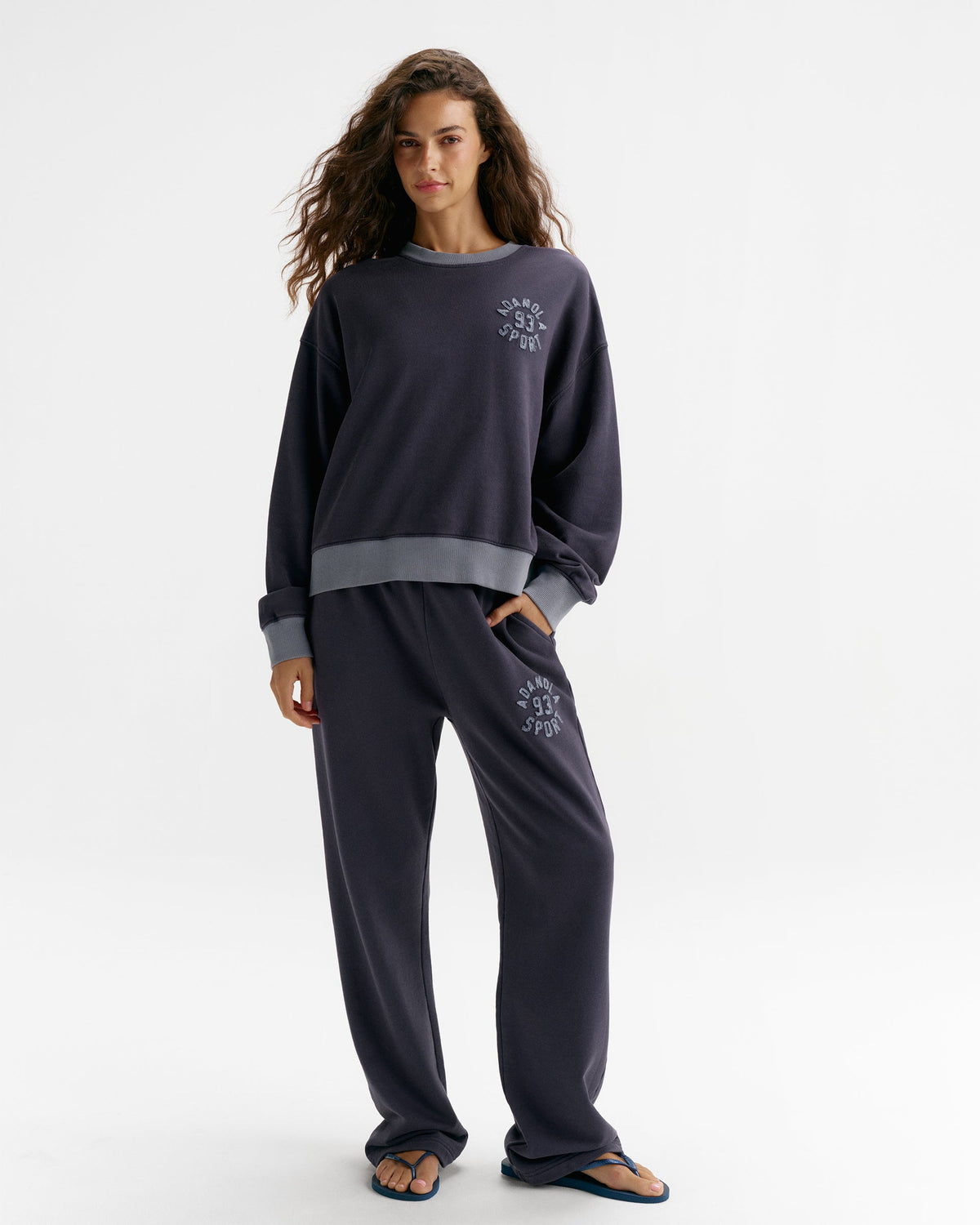 Washed Sweatshirt - Navy Blue