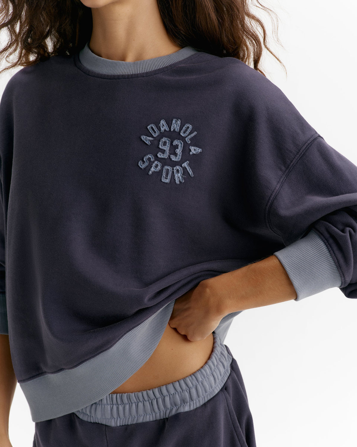 Washed Sweatshirt - Navy Blue