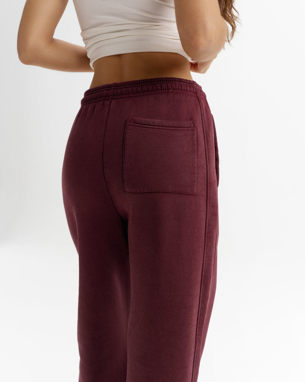 Vintage Straight Leg Sweatpants - Damson