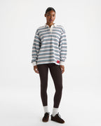 Oversized Rugby Sweatshirt - Airy Blue