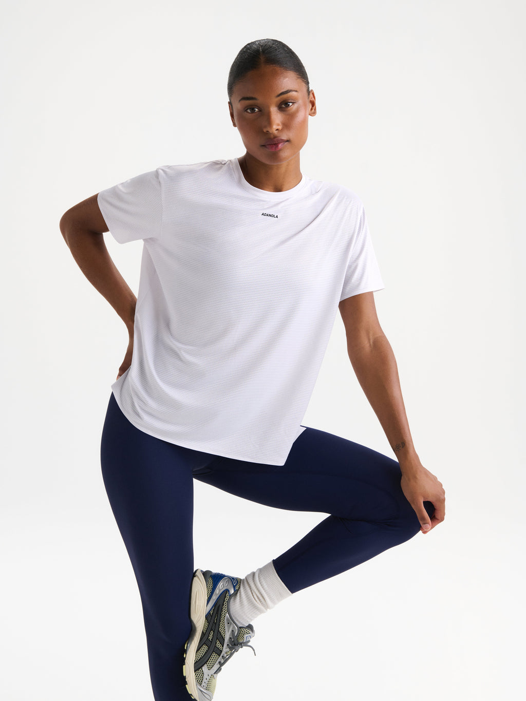 Mesh Active Short Sleeve T-Shirt - White