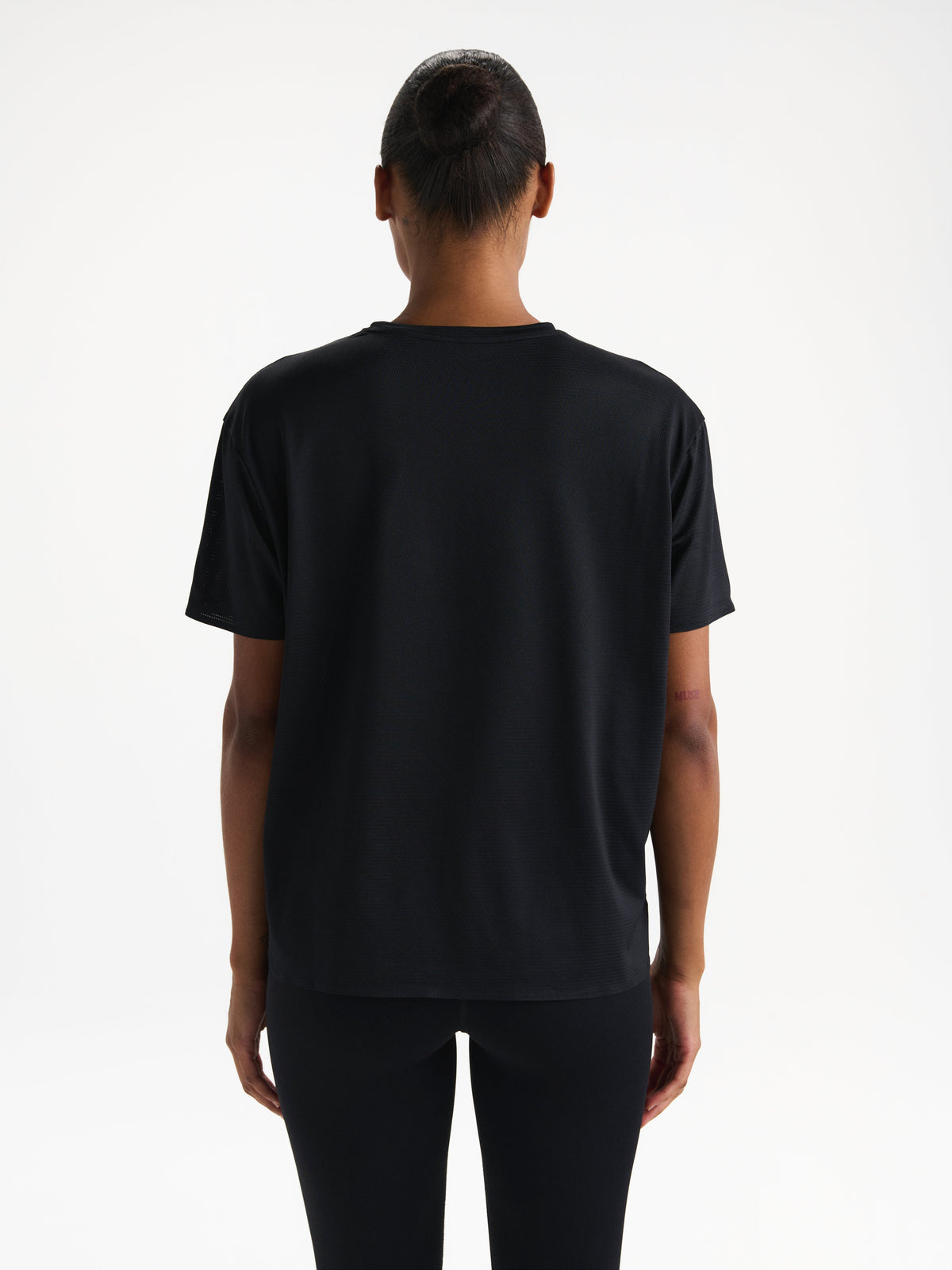 Mesh Active Short Sleeve T-Shirt - Black