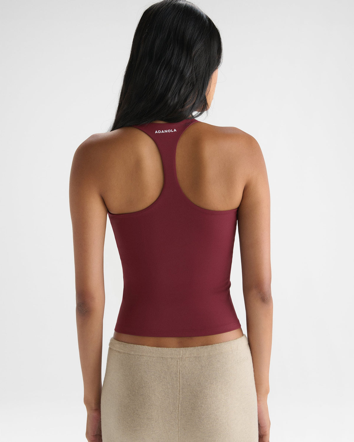 Ultimate V-Neck Racer Back Tank - Damson