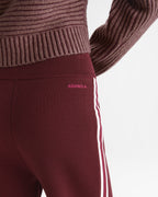 Knit Straight Leg Pants - Damson