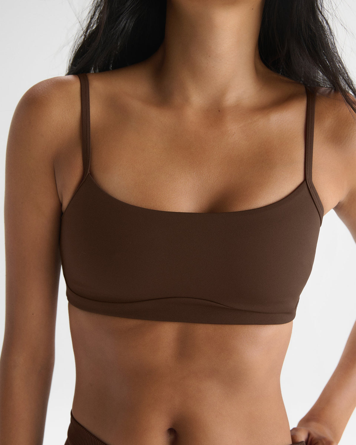 Ultimate Scoop Back Bra - Chocolate Brown