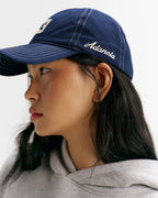Contrast Stitch Cap - Navy Blue