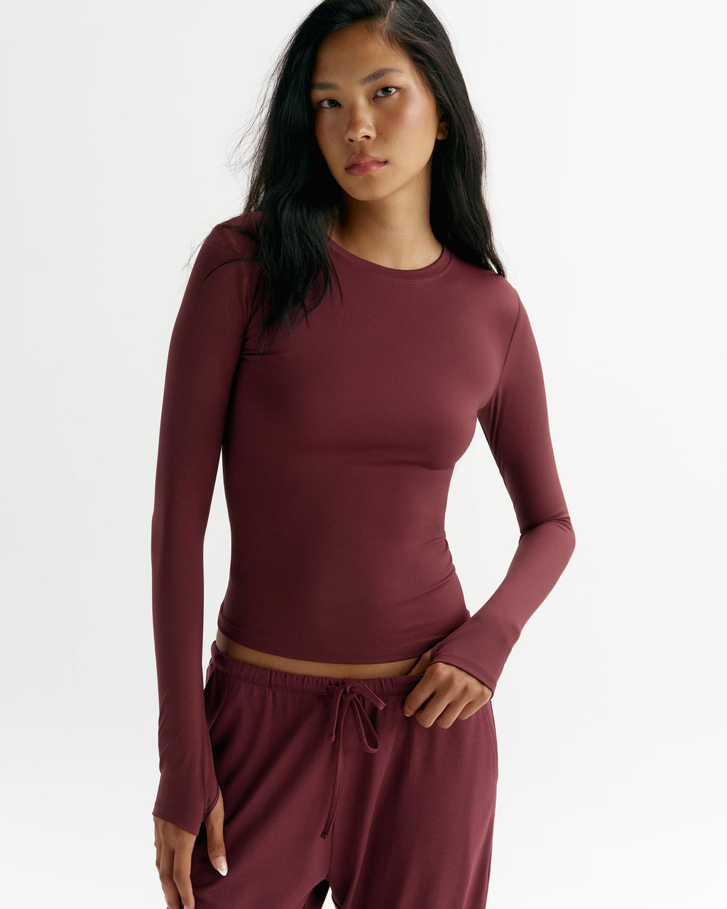 Ultimate Long Sleeve Top - Damson