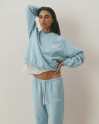 Loose Fit Sweatshirt - Breeze Blue