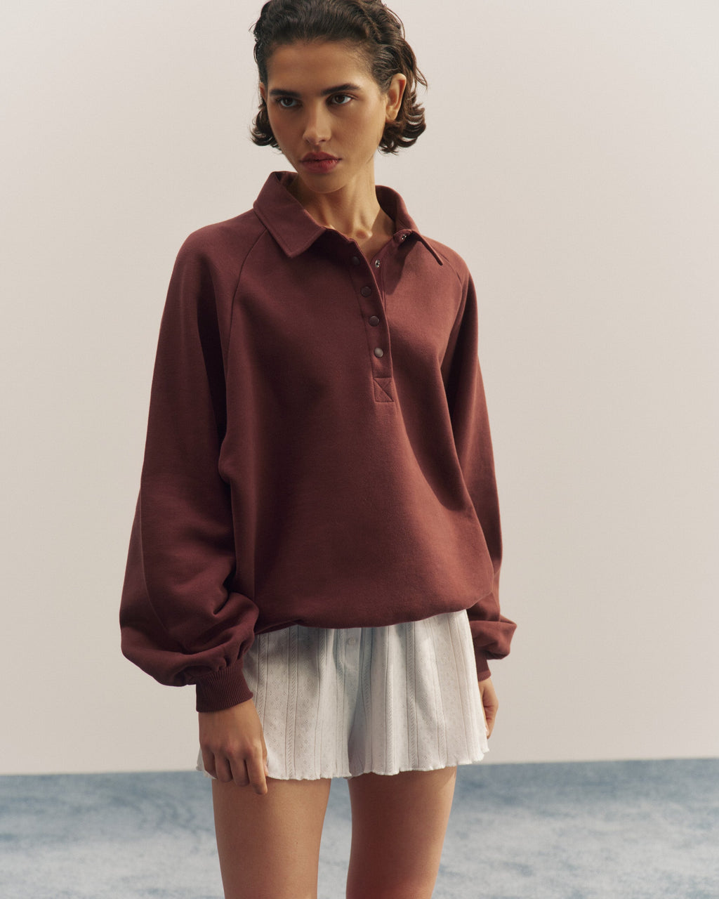 Slouchy Sweatshirt - Burgundy