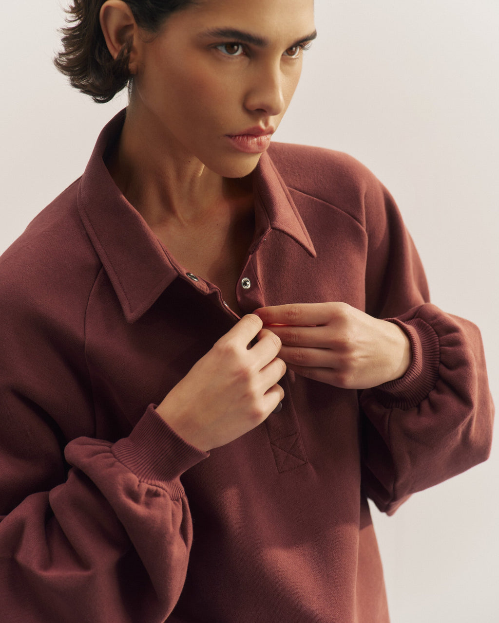 Slouchy Sweatshirt - Burgundy