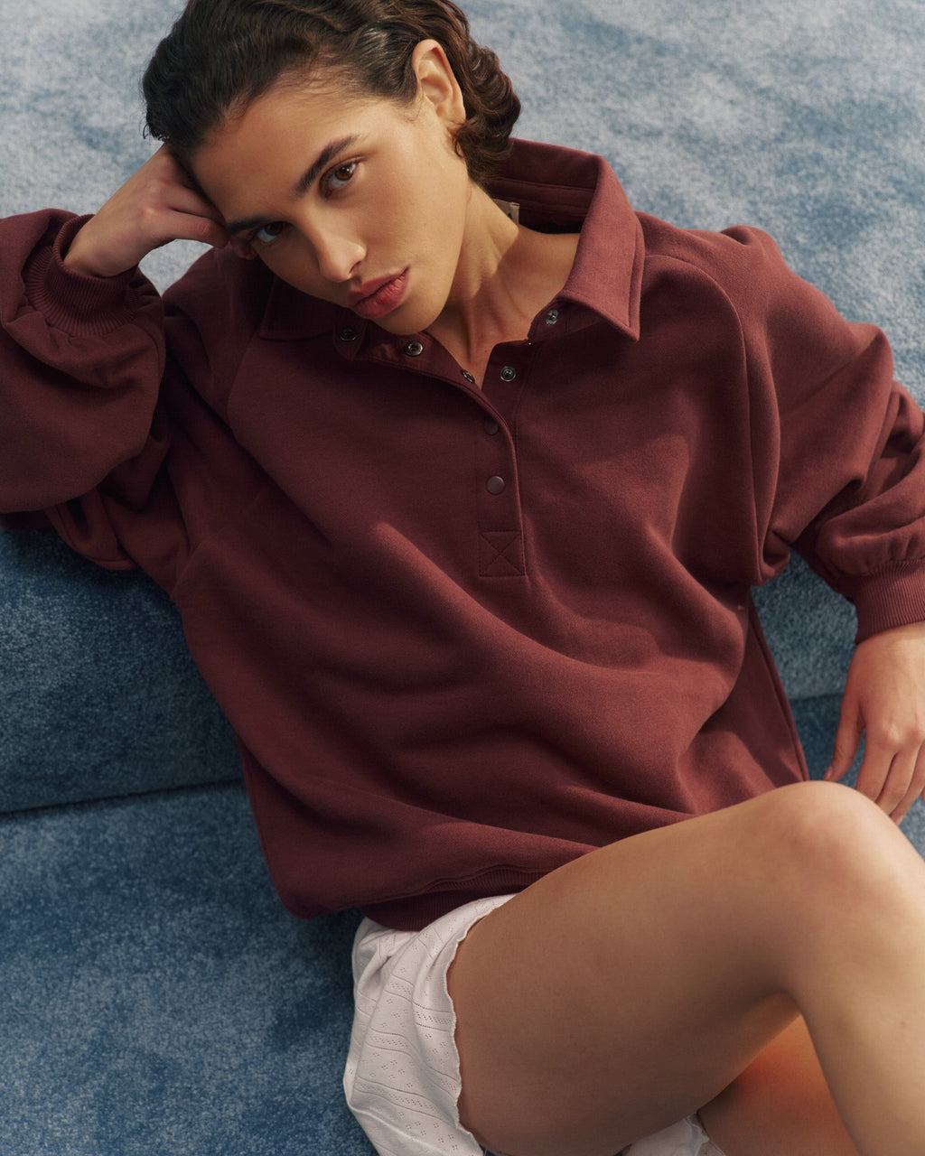 Slouchy Sweatshirt - Burgundy