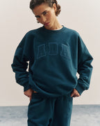 Oversized Sweatshirt - Teal Blue
