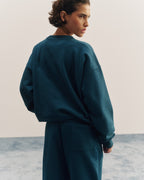 Oversized Sweatshirt - Teal Blue