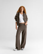 Knit Straight Leg Sweatpants - Cocoa Marl