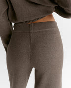 Knit Straight Leg Sweatpants - Cocoa Marl