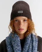 Rib Knit Beanie - Coffee Bean