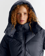 Diamond Down Puffer Jacket - Midnight Blue