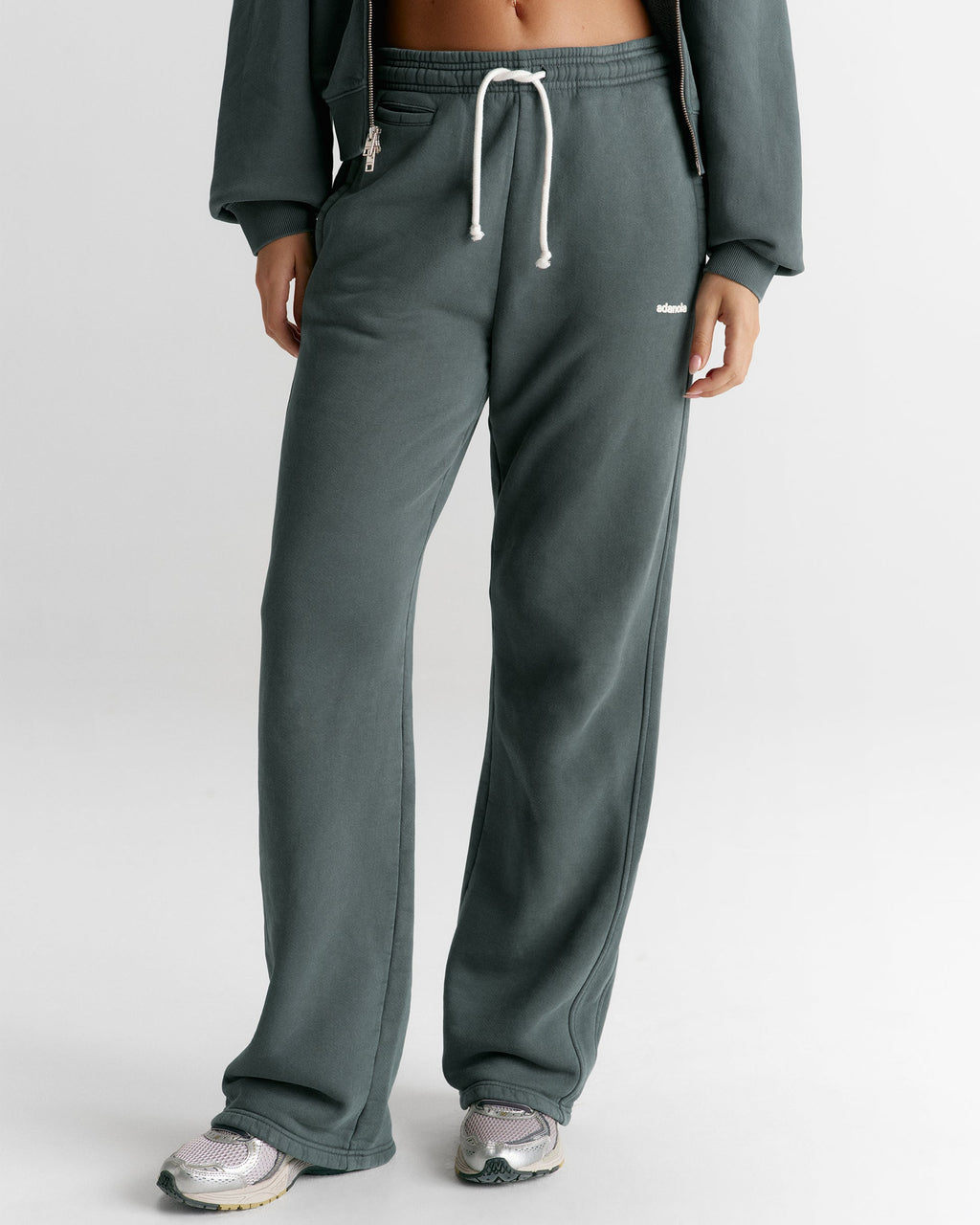 Vintage Straight Leg Sweatpants - Sea Green