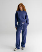 Vintage Straight Leg Sweatpants - Petrol Blue