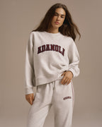 Loose Fit Sweatshirt - Light Grey Melange