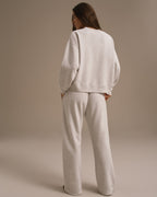 Loose Fit Sweatshirt - Light Grey Melange