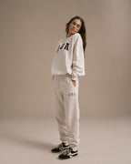 ADA Cuffed Sweatpants - Light Grey Melange