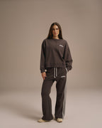 Loose Fit Sweatshirt - Coffee Bean