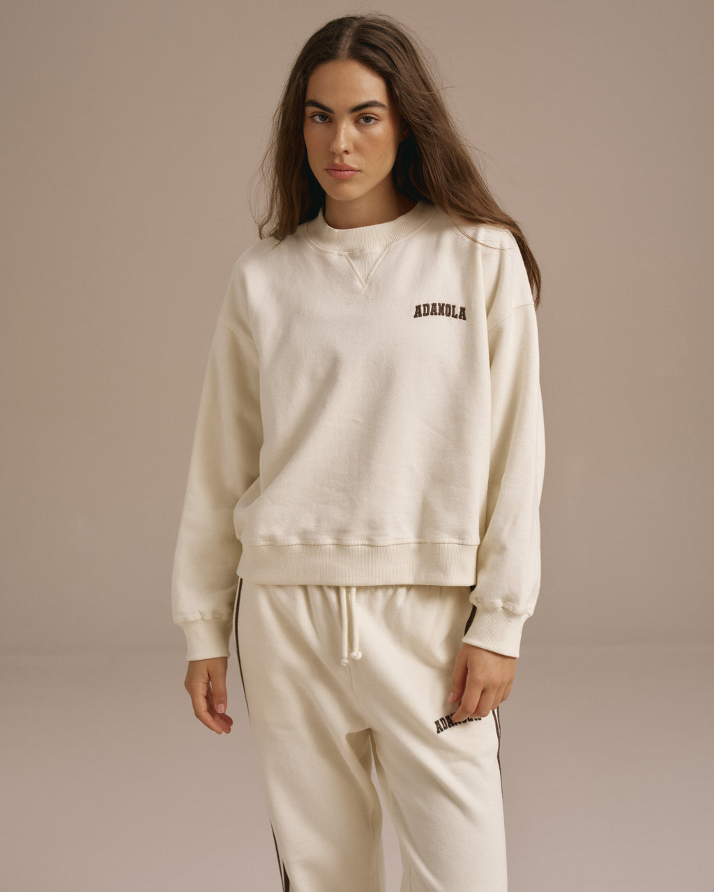 Loose Fit Sweatshirt - Marshmallow White