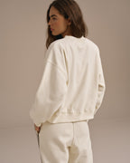Loose Fit Sweatshirt - Marshmallow White