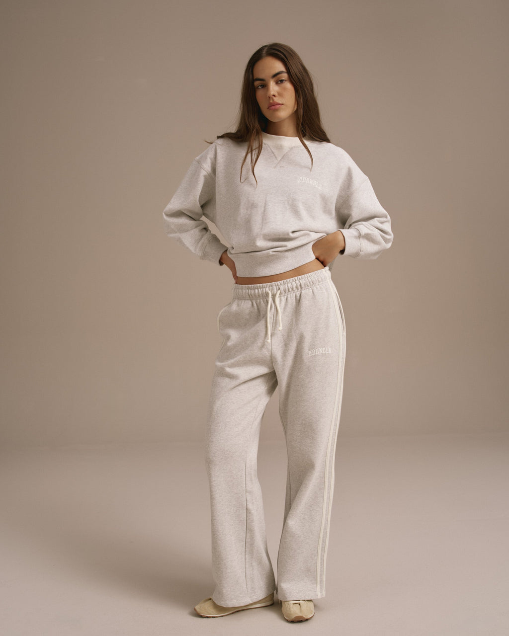 Loose Fit Sweatshirt - Light Grey Melange