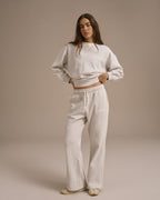 Loose Fit Sweatshirt - Light Grey Melange