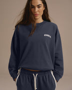 Loose Fit Sweatshirt - Midnight Blue