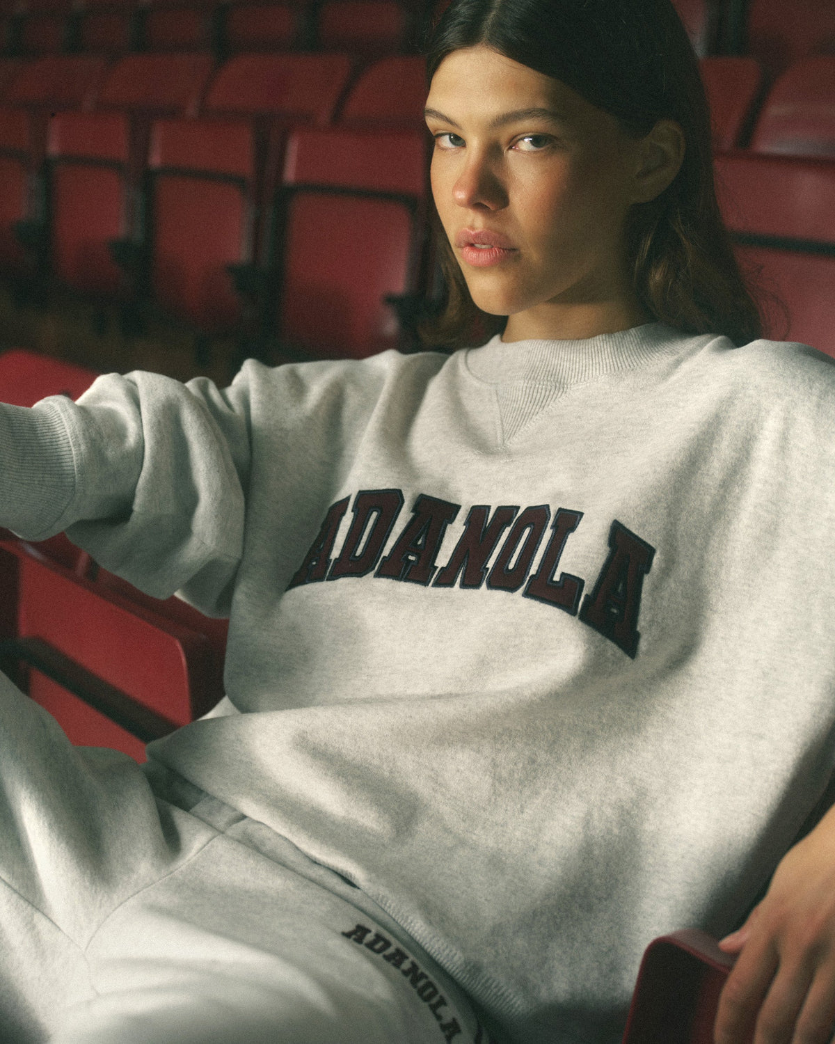 Loose Fit Sweatshirt - Light Grey Melange